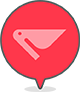 Partly sunny location icon